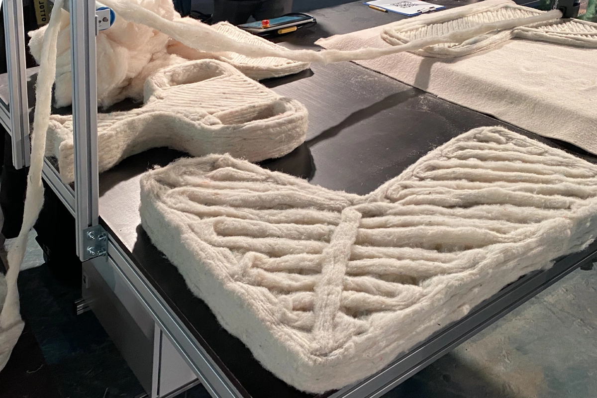 Christien Meindertsma Dutch Design Week Wool 3D Chair FLOCKS Wobot