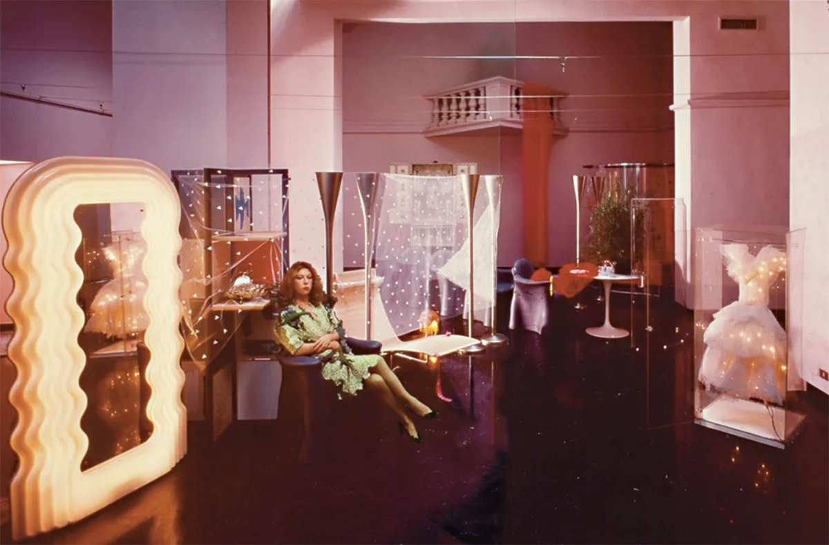 Cinzia Ruggeri in her studio, Milan, 1982