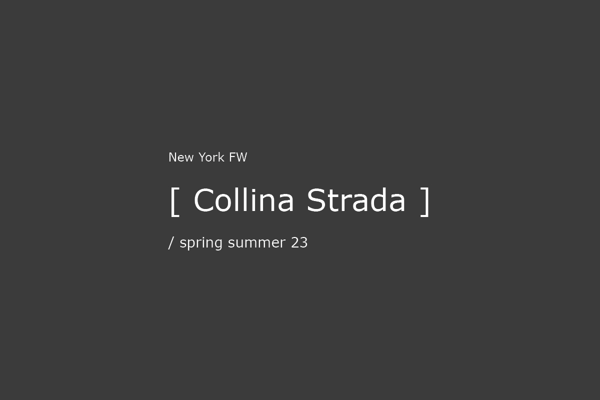 Collina Strada SS23