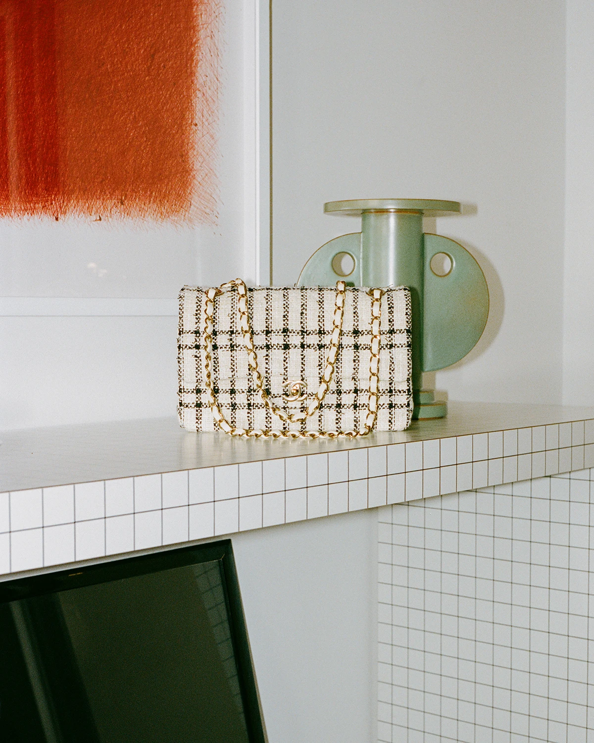 Corner at Selva Barni_s house and Chanel bag. Photography Alessandro Timpanaro
