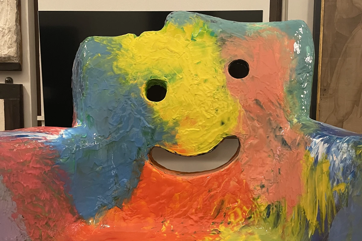 Dalila chair, Gaetano Pesce. Work in progress foam polyurethane resin 1278 x 145 x 182