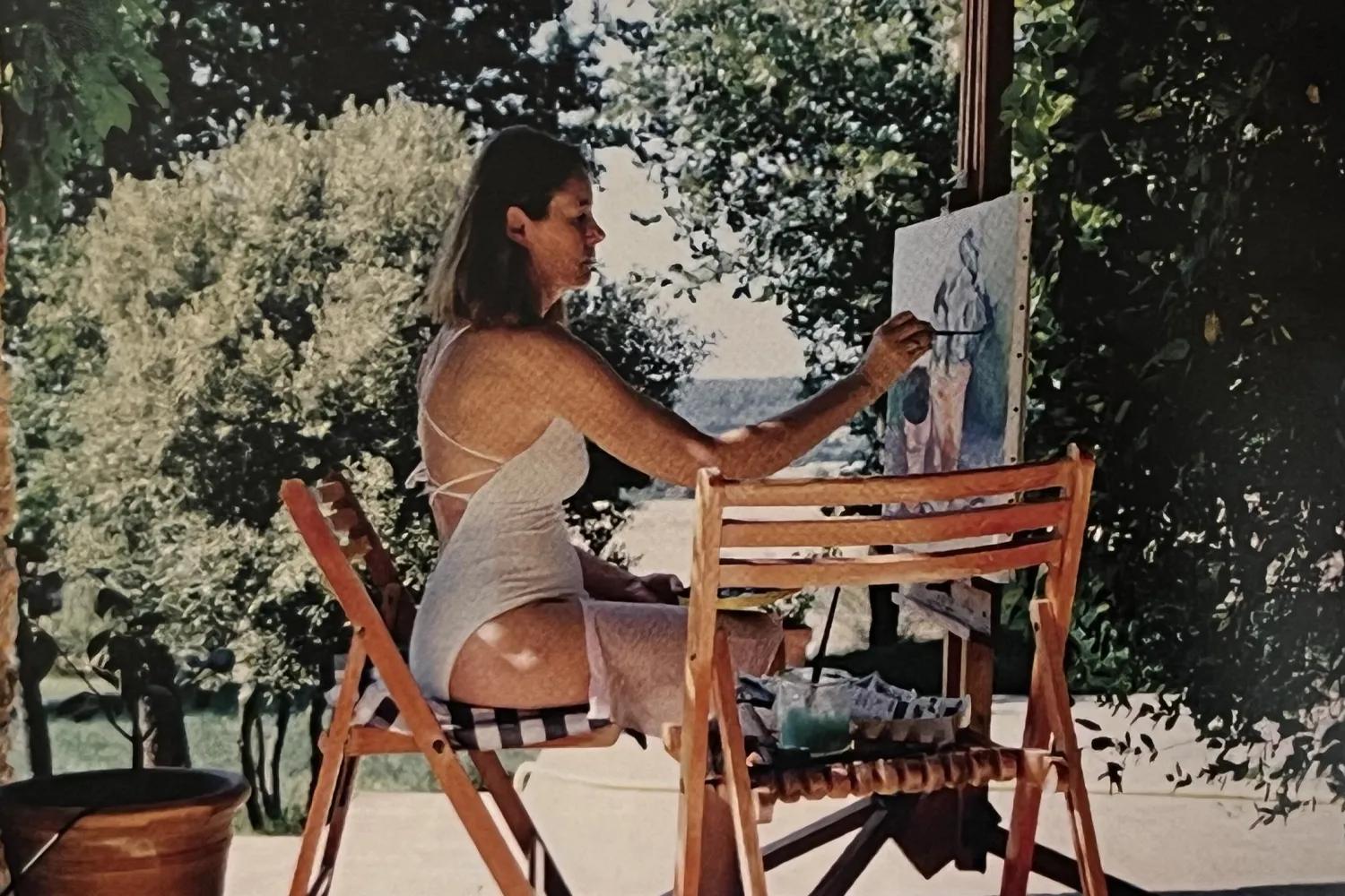 Deirdre Dyson, pittrice, Provenza, 1996