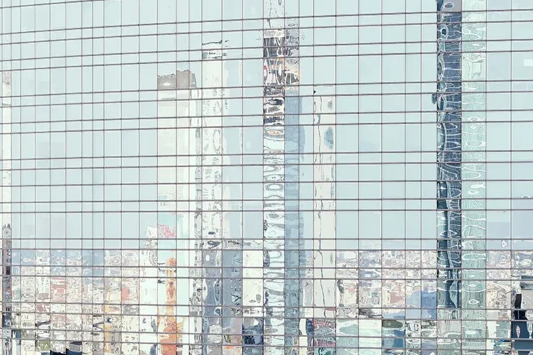 Elisa Galluzzo_Torre Unicredit_2|Grey window with green plants in via Carlo Ravizza