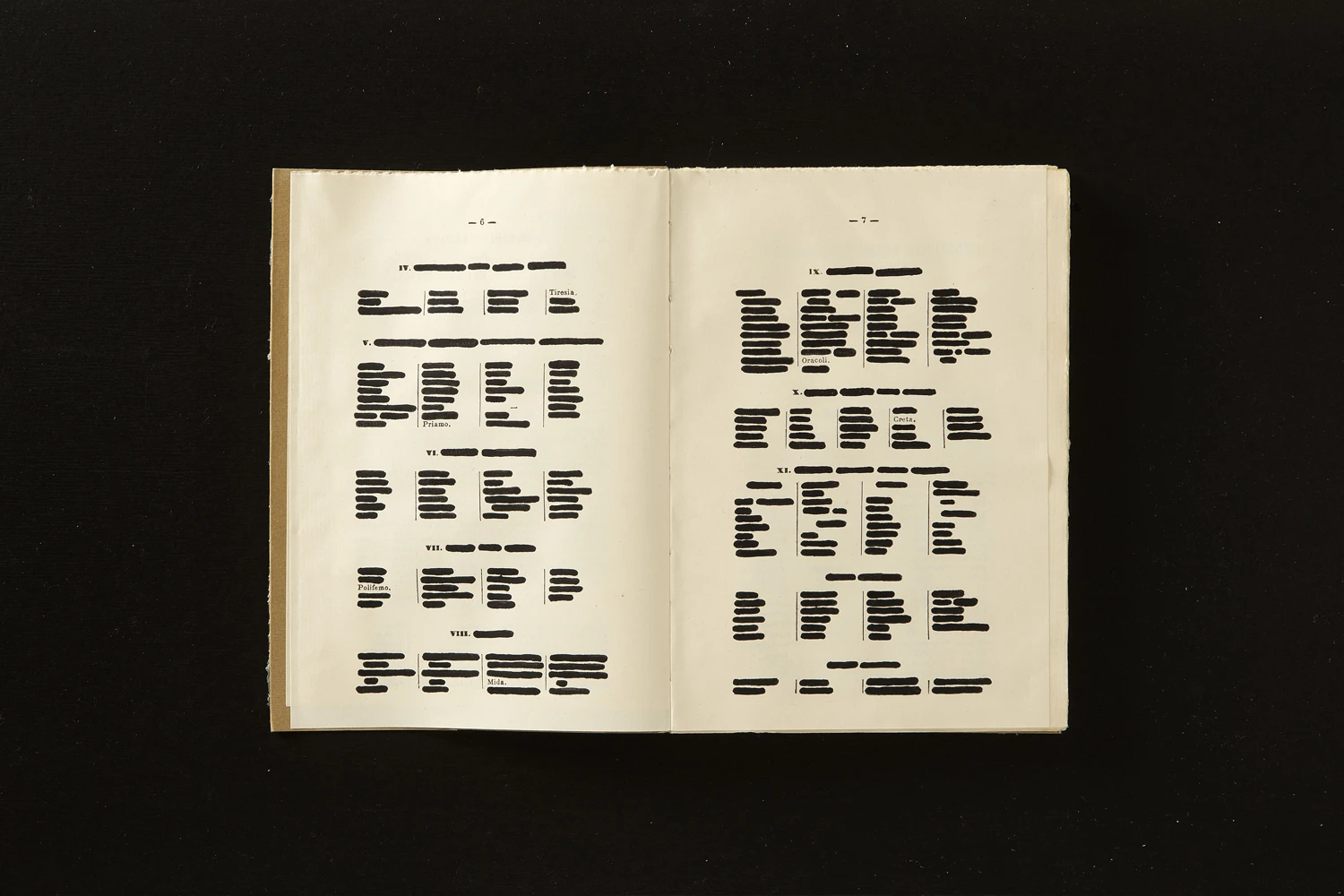 Emilio Isgrò, Tiresia 1973