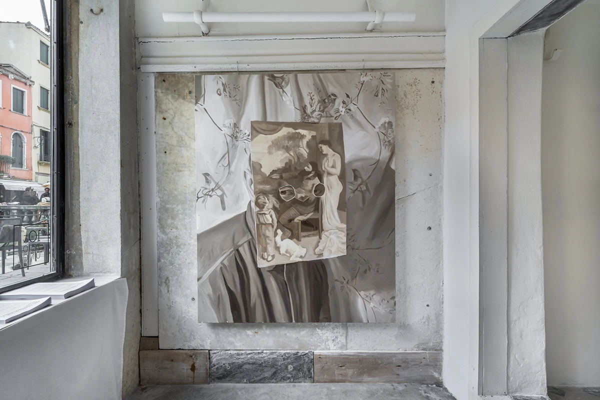 Exhibition view The Shed di John Robinson – galleria 10 & zero uno, Venezia. Ph Filippo Molena