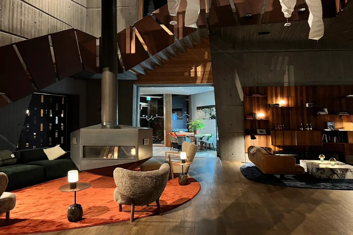 Hall inside Aethos Monterosa