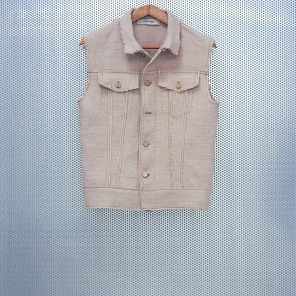 Hemp denim vest