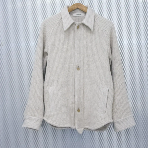 Handwoven Hemp Shirt <br>silk and linen threads