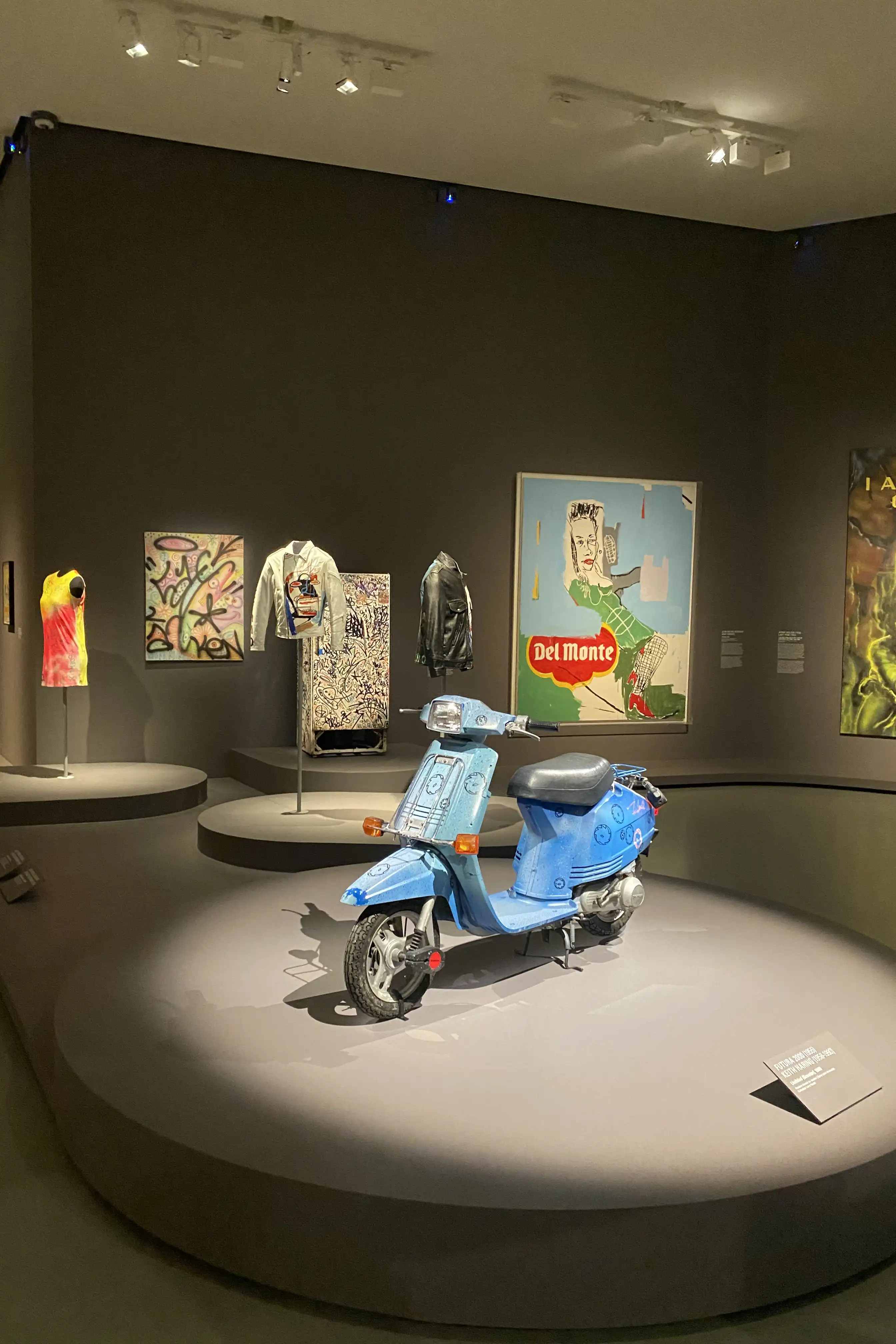 Interior details of the Warhol x Basquiat exhibition at Foundation Louis Vuitton
