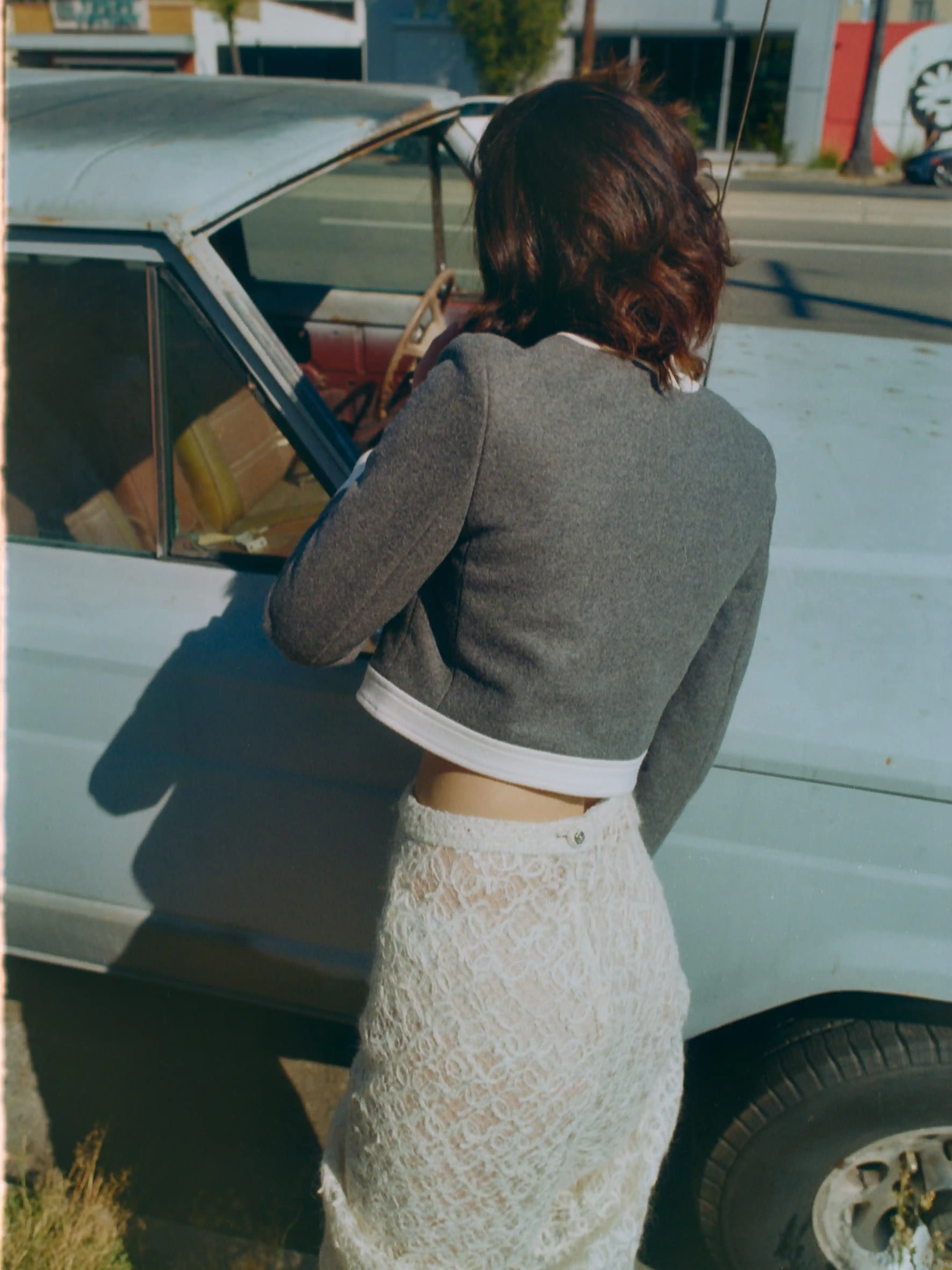 Jacket Celine, skirt Chanel. Photography Rupert Tapper, styling Gemma Ferri