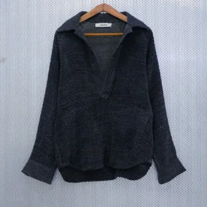 Polo hemp shirt <br>Jacquard
