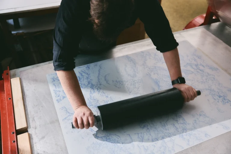 Julian Charrière’s photolithographs