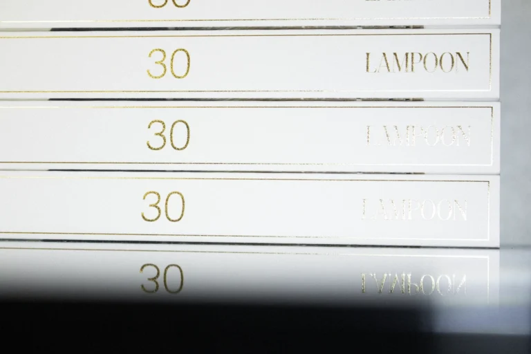 Lampoon Issue 30 the raw issue Magazine Gold Hot Foil Stamp Graphic Design