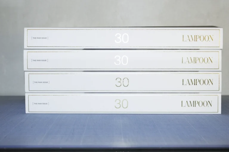 Lampoon Issue 30 the raw issue Magazine Gold Hot Foil Stamp Graphic Design