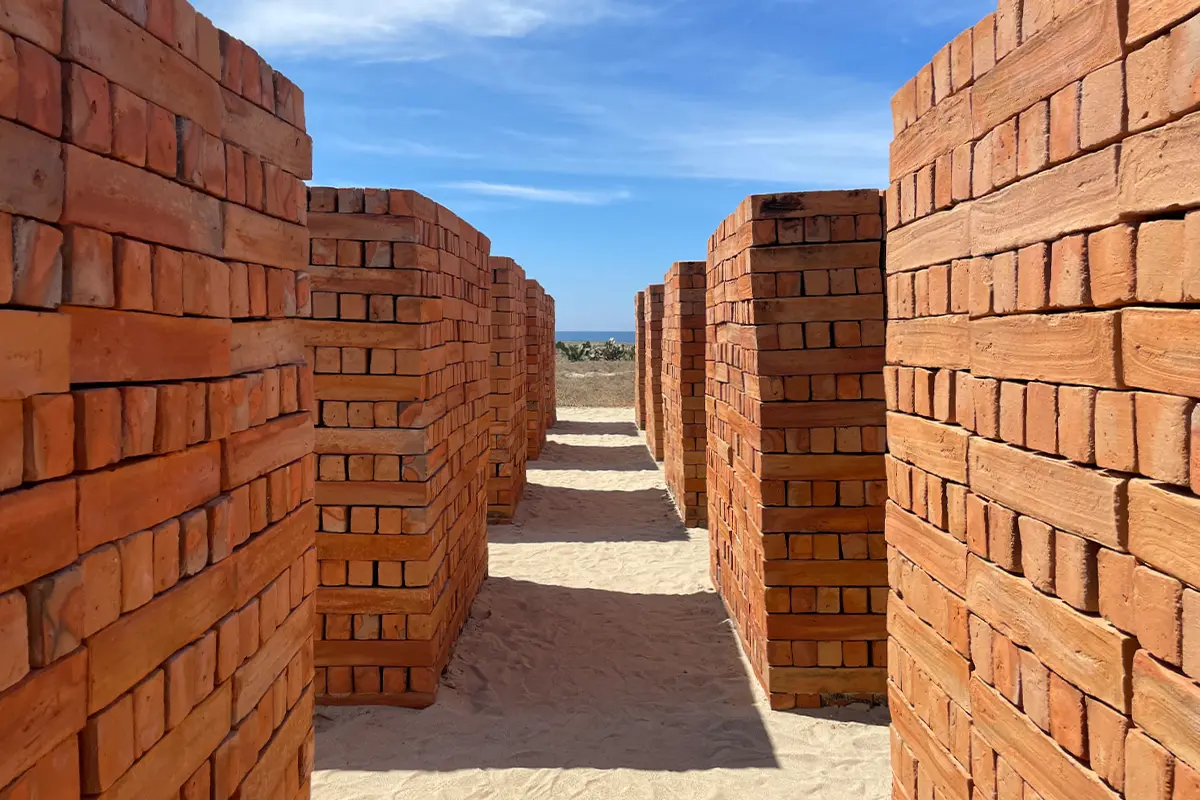 Los Atlantes, by Mexican artist Bosco Sodi at Casa Wabi