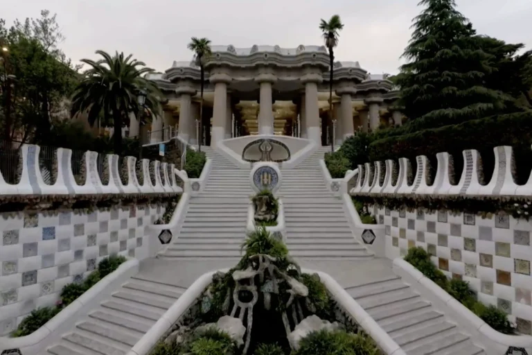 Parc Güell in Barcelona during the Louis Vuitton Cruise 2025