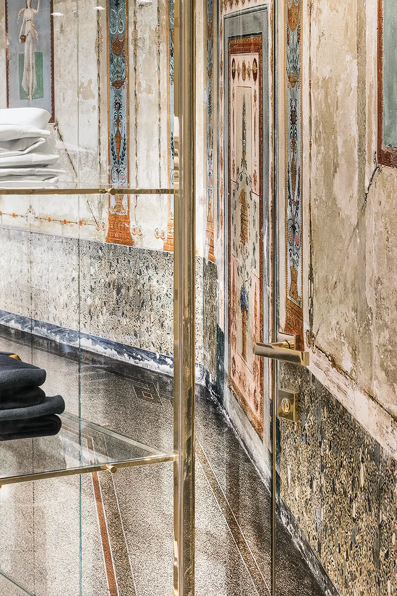 The interiors of the new Louis Vuitton store in Palazzo Mattei, piazza degli Strozzi, Florence