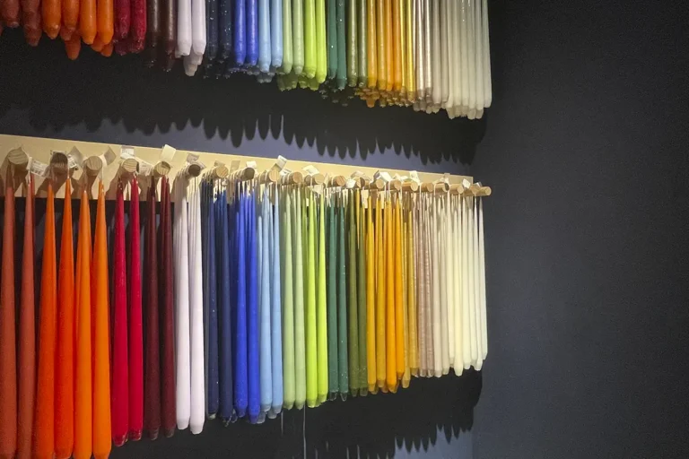Mutlicolor selection of candles at The Conran Shop