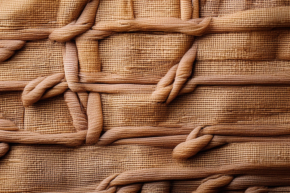 Natural textile and organic fabric pattern, hyper-realistic texture_ eco friendly material