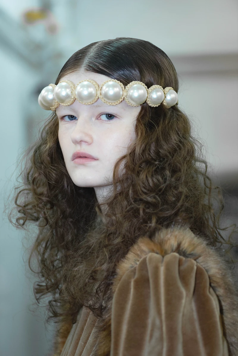 Niccolò Pasqualetti FW24 show backstage. Photography Romy Cohen