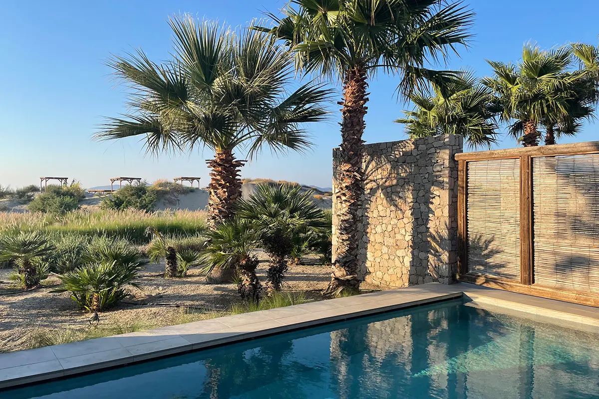 Oku, Kos – the private pool at the 700 villas