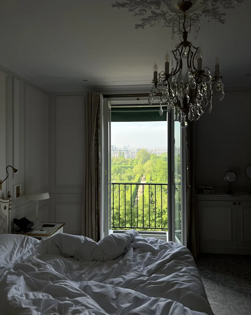 One of the suites overlooking Les Tuileries