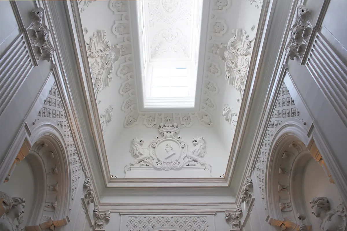 Original ceilings recovered from Hooft framily house, in Waldorf Astoria main building over the grand staircase