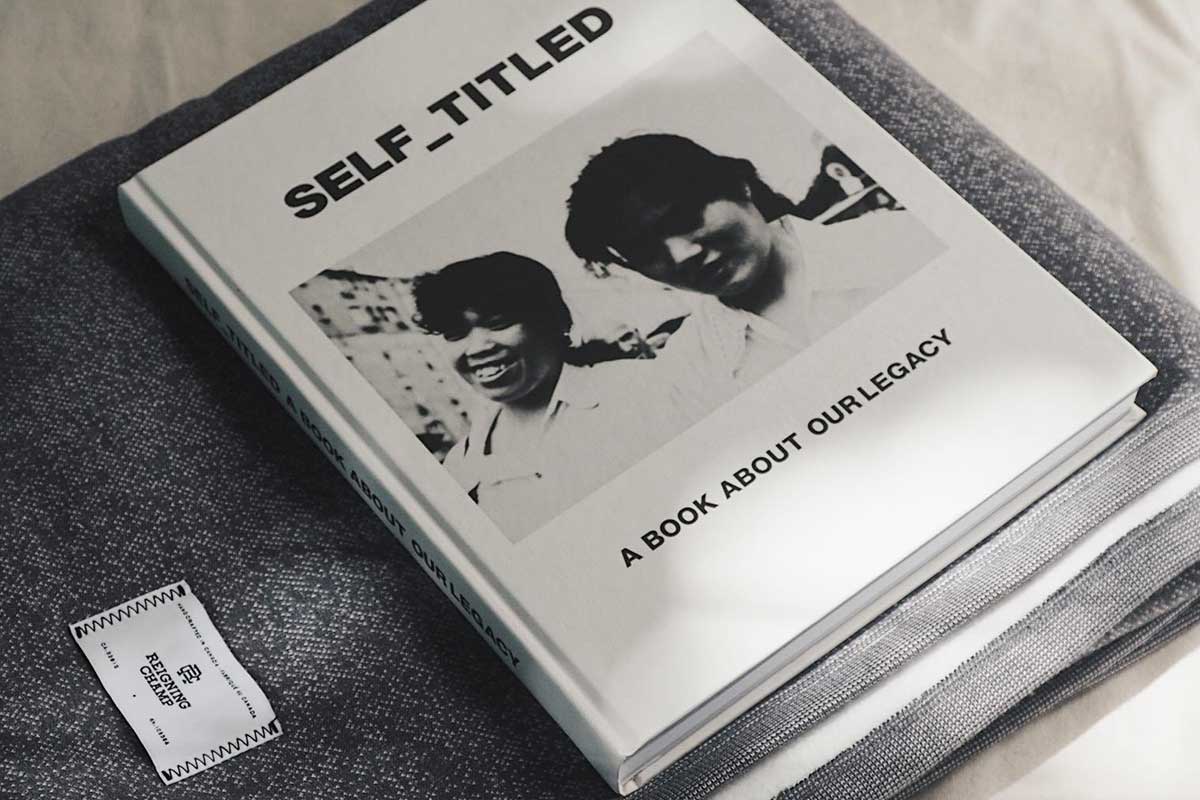 Our legacy's book, a retrospective exploring the legacy of the brand, and the Reigning Champ ultra soft blanket