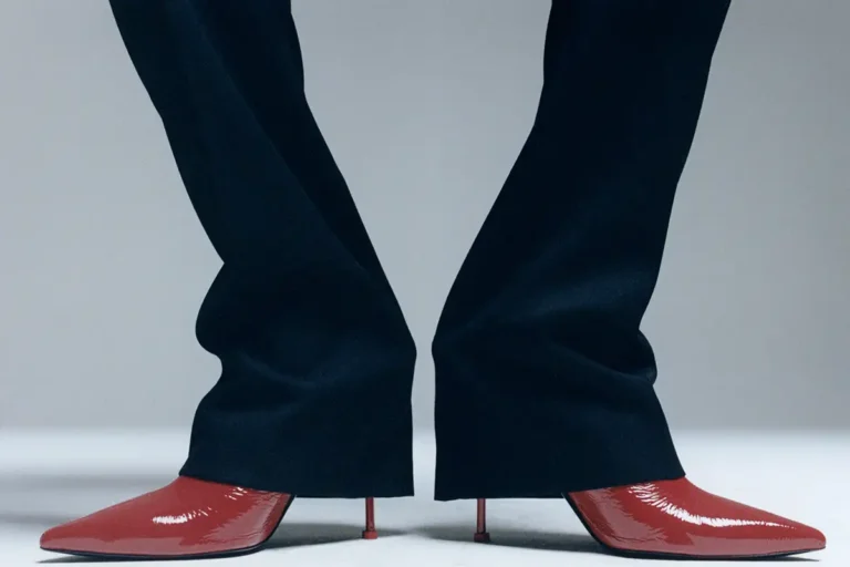 Pants and heels Alexander McQueen. Photography Lola Banet