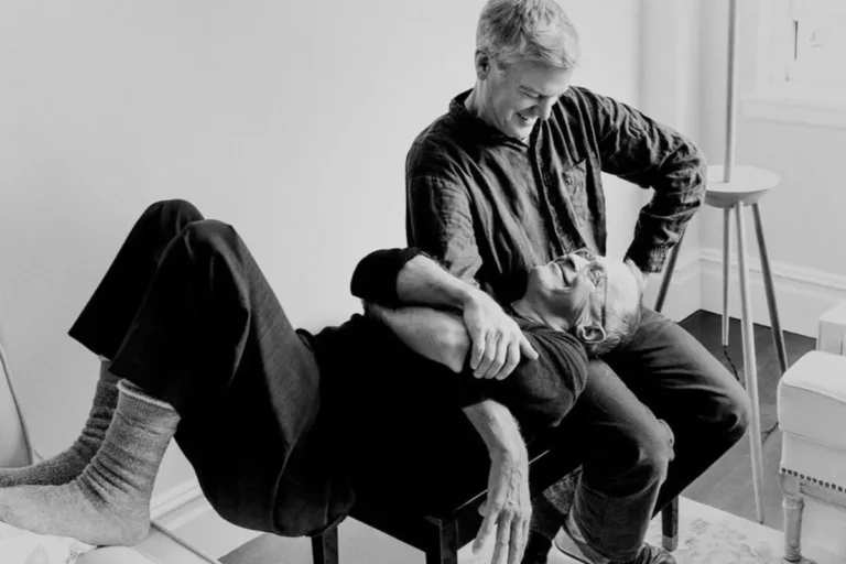 Photography Benedict Evans. David Sedaris and Hugh Hamrick