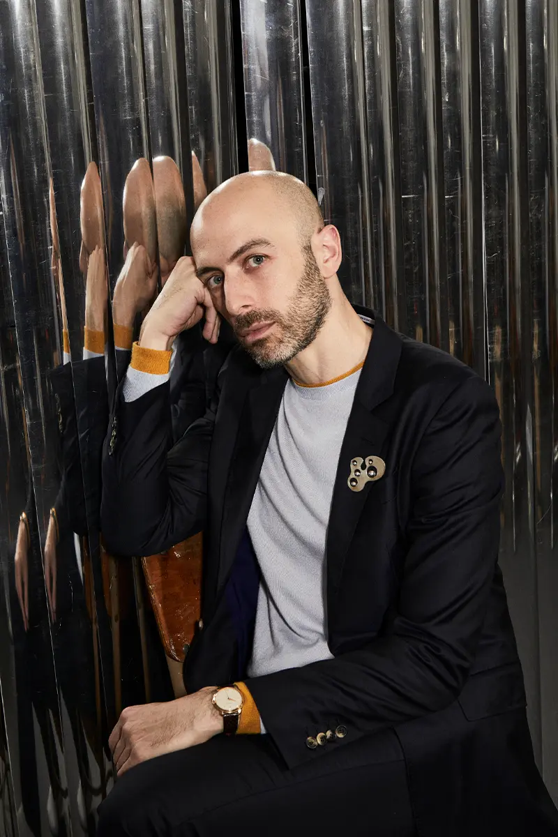 Lampoon, Portrait of Dan Rubinstein by Isaac Anthony