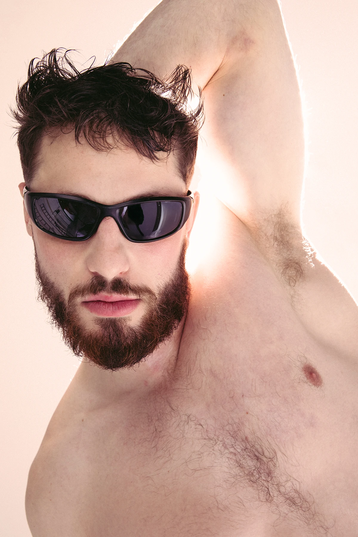 Sunglasses Saint Blue Boy. Photography Byron Spencer, styling Andrea Colace