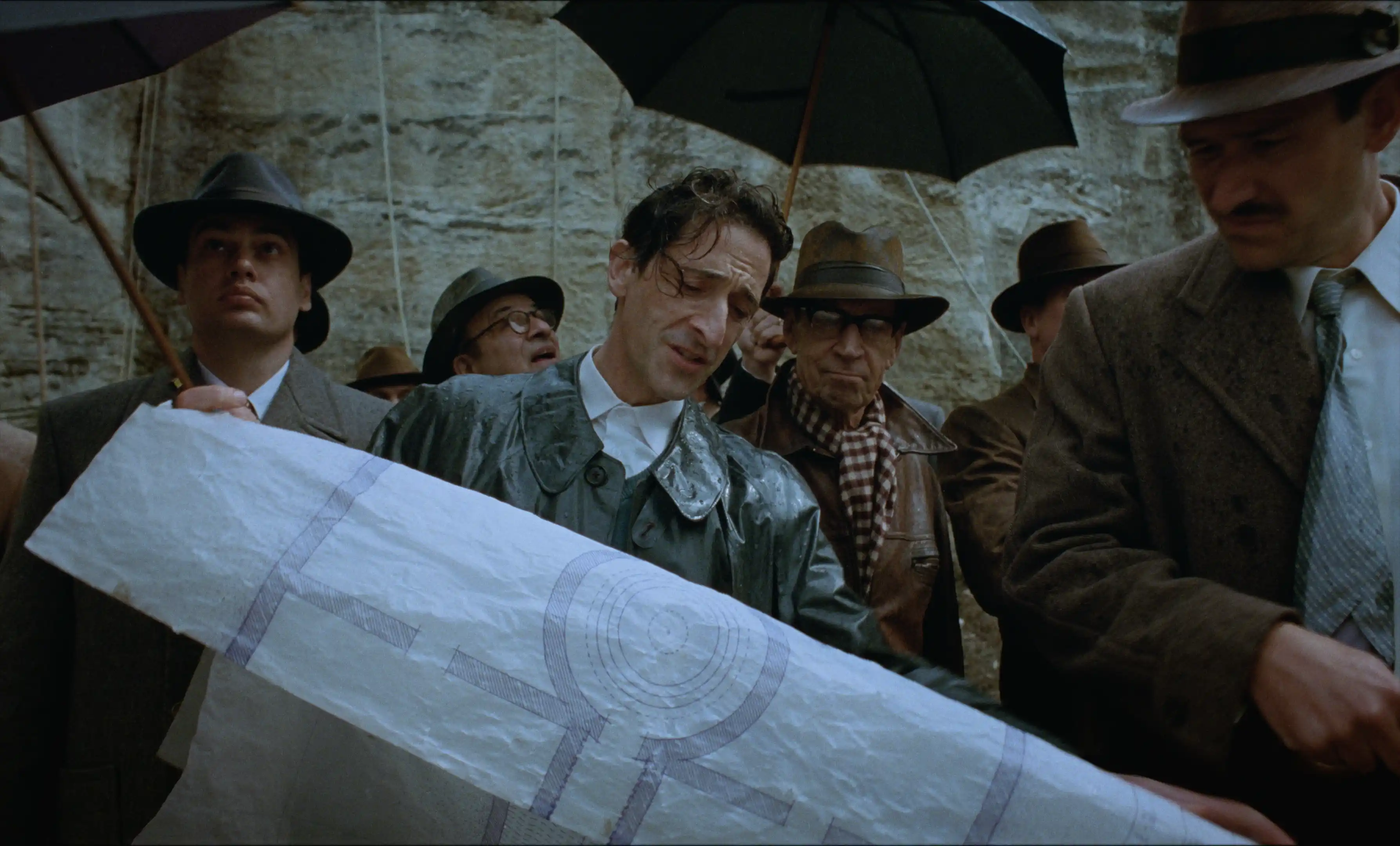 Adrien Brody as László Tóth, the architect and protagonist of The Brutalist. Courtesy of Universal Pictures