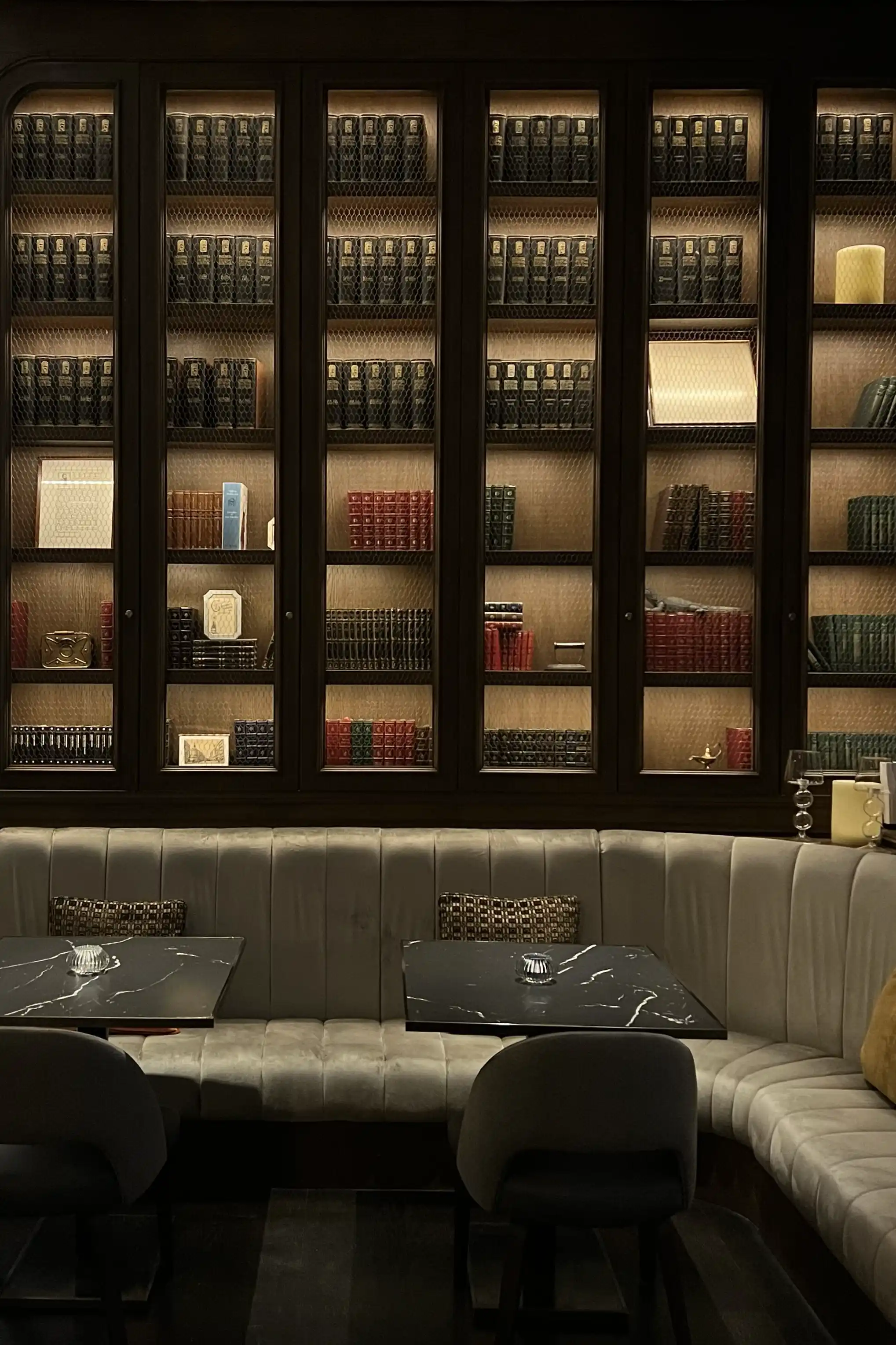 The Library inside the Gran Hotel Inglés hosts 600 books