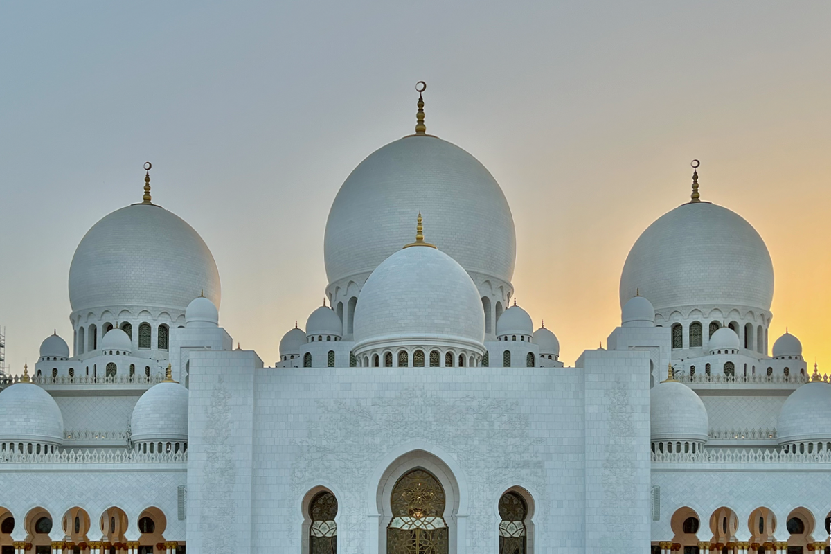 The Sheikh Zayed Mosque, project commissioned by Sheikh Zayed bin Sultan Al Nahyan