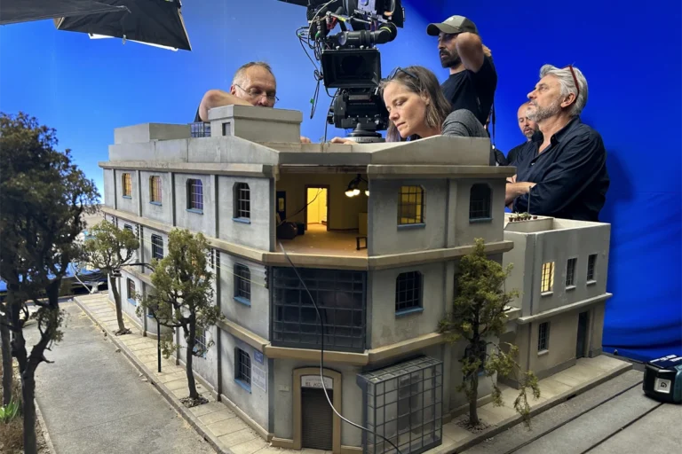 The miniature version of Lees Mexico city apartment created in collaboration with Simon Weisse Courtesy of A24