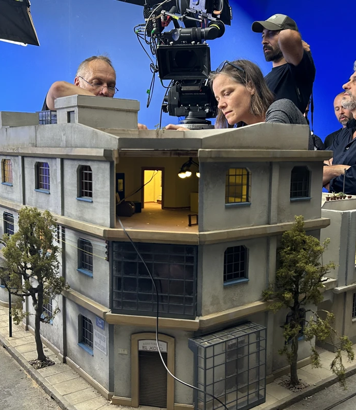 The miniature version of Lees Mexico city apartment created in collaboration with Simon Weisse Courtesy of A24