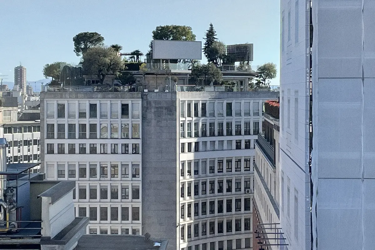 The penthouse in Piazza San Babila, once owned by Maurizio Gucci