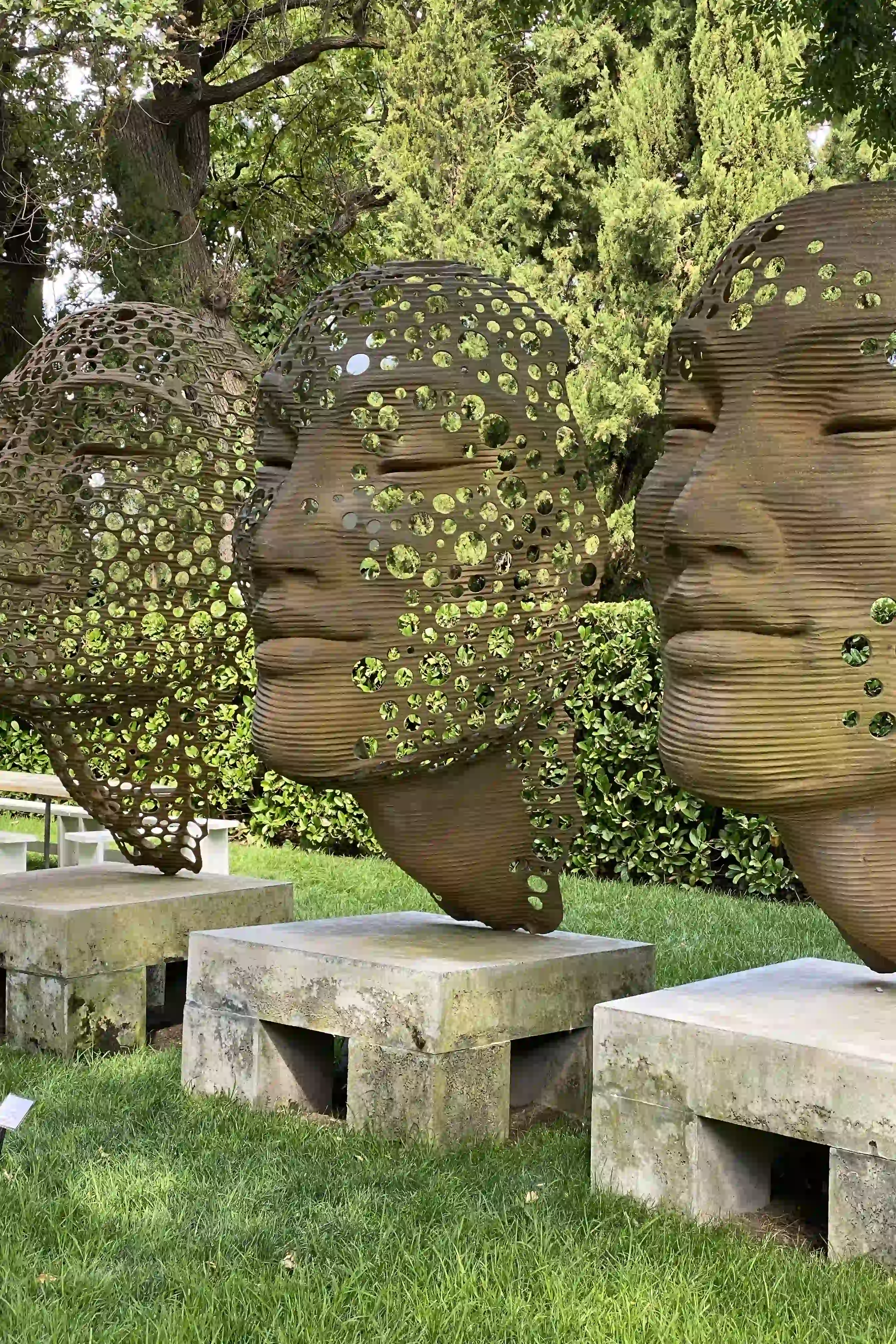 The sculpture garden at The Grande Provence winery in Franschhoek, South Africa