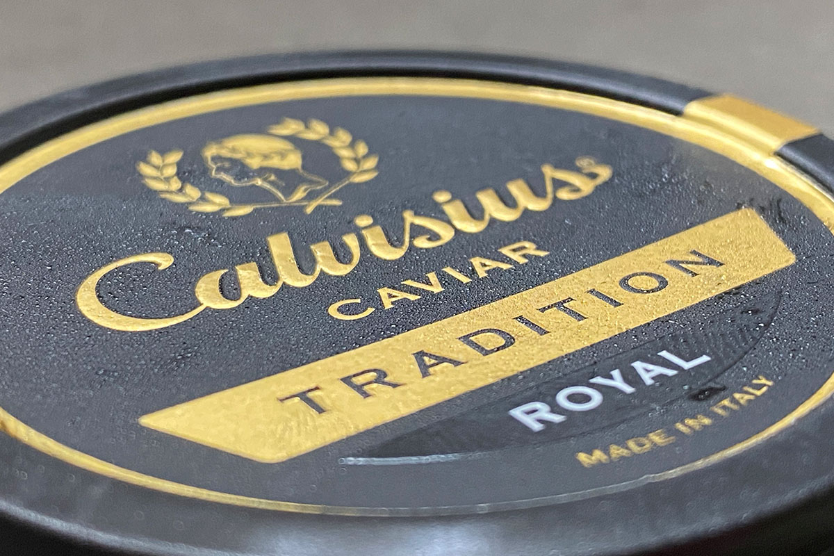 Una lattina di Calvisius Caviar