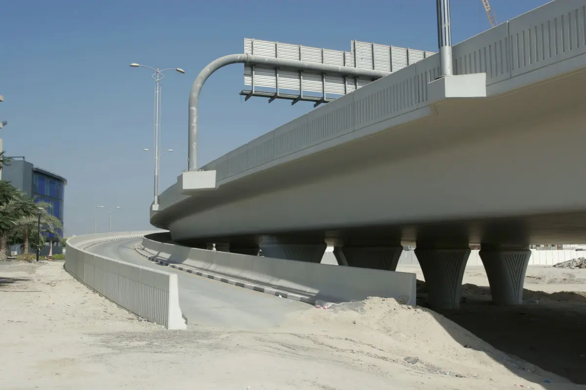 Lampoon, United Arab Emirates A highway off ramp that leads seemingly into a deadend of sand, Laurent Weyl Argos Dubai