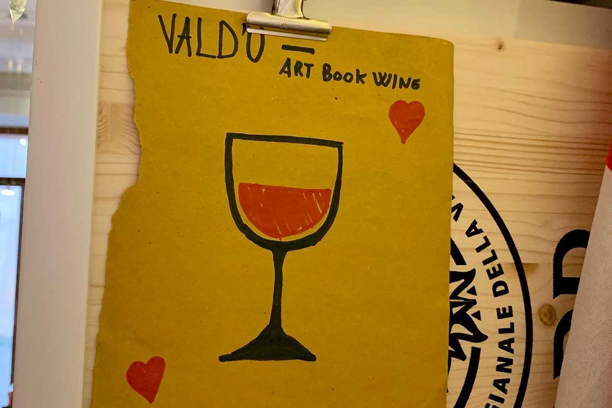 At Vald’O, San Quirico d'Orcia, a selection of Italian and foreign magazines is on sale