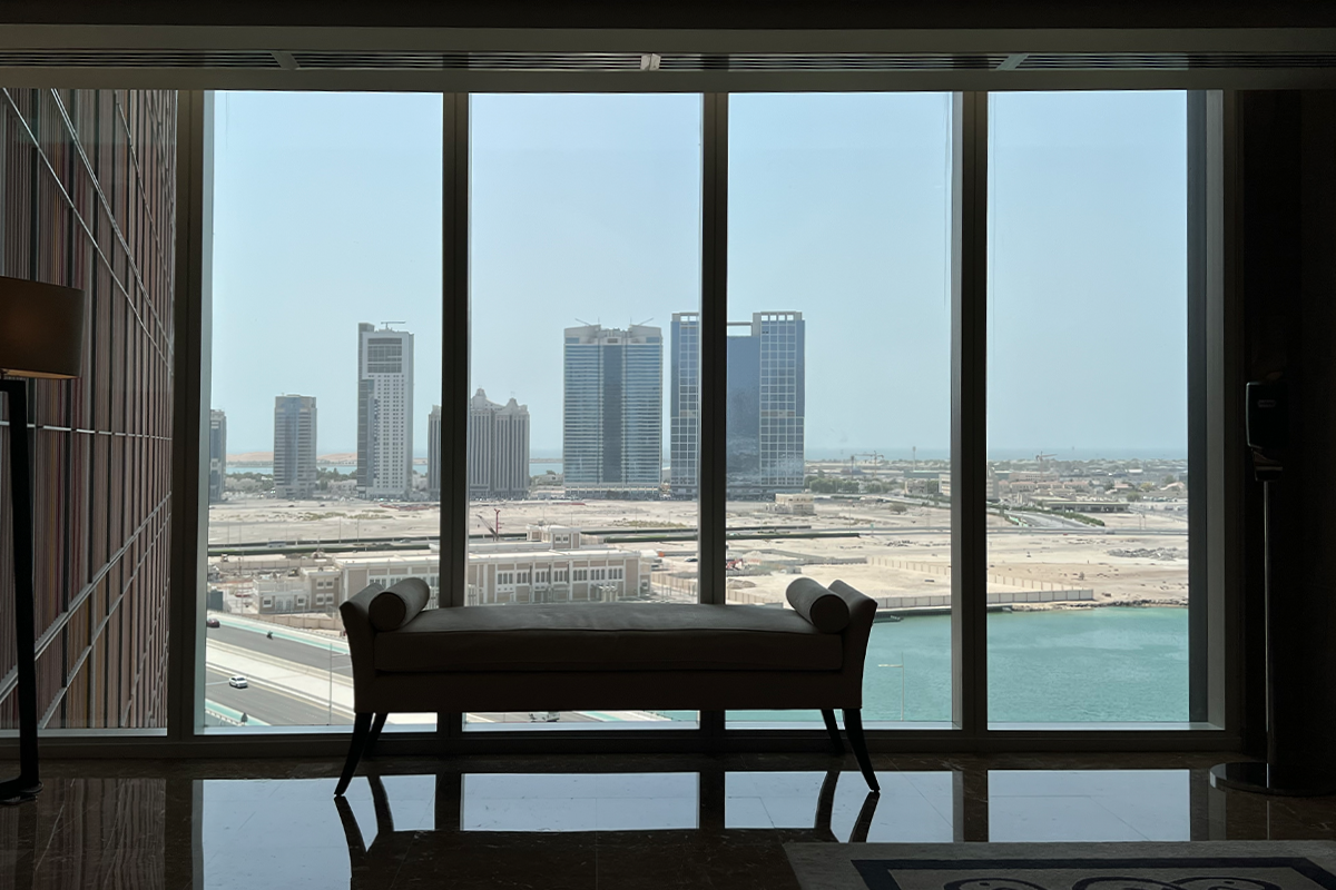 View from the Four Seasons Abu Dhabi hotel