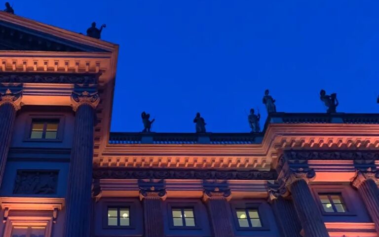 Villa Reale in Milan lighted on for Piano City 2022