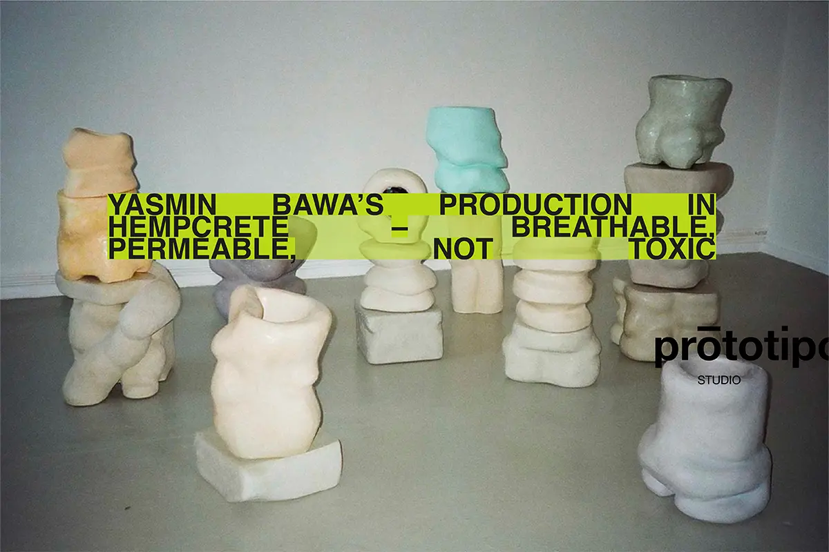 Yasmin Bawa's production in hempcrete|Lampoon. Yasmin Bawa's production in hempcrete