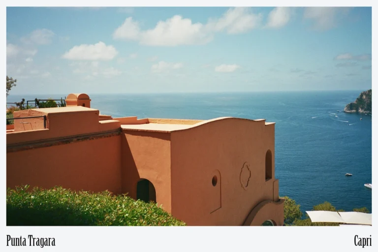 Polas Punta Tragara Red Stairs Architecture