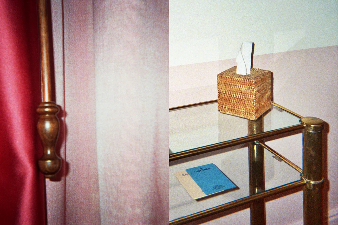 Il Capri Hotel Pink Curtains and Wooden Design