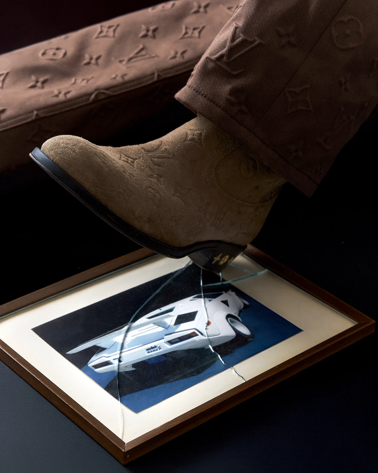 Pants and boots Louis Vuitton.Photography Lorenzo Venturini, styling Federica Centonze