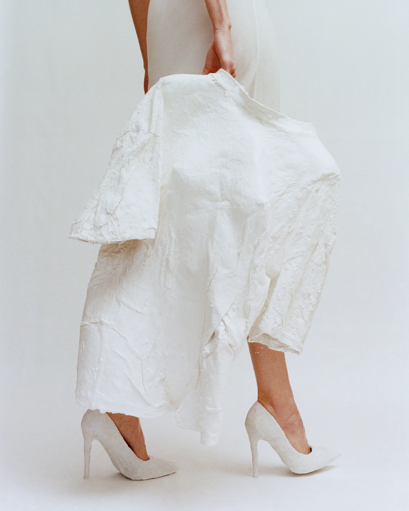 Skirt Rus, plastered jacket Lucille Durez. Photography Lauren Spitznagel, styling Lucille Durez