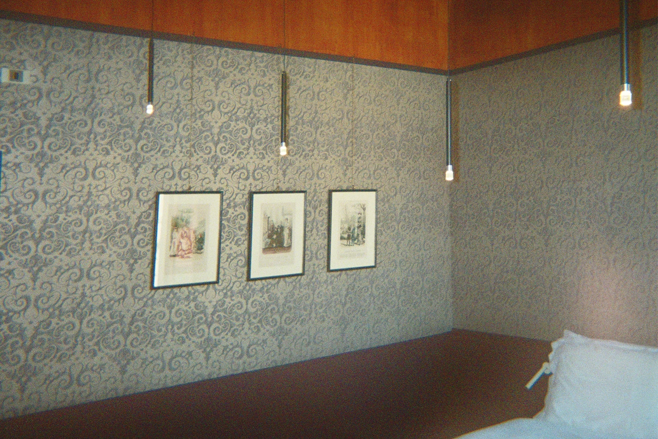 Exposed beams reimagined by architect Francesco Pugliese